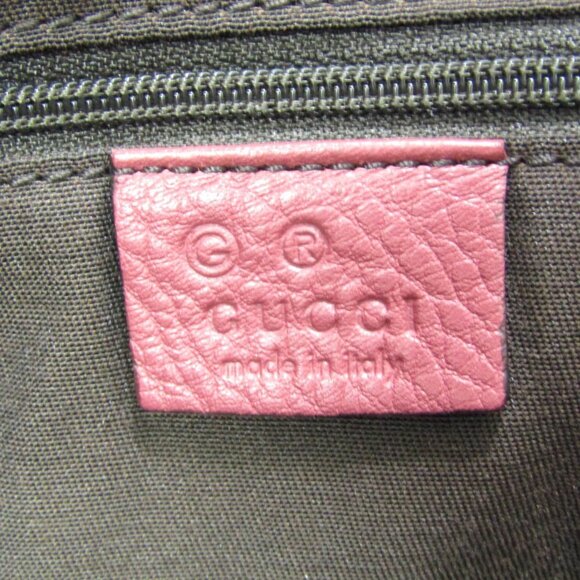GUCCI Pink Leather Bamboo Shoulder Bag - Picture 15 of 16